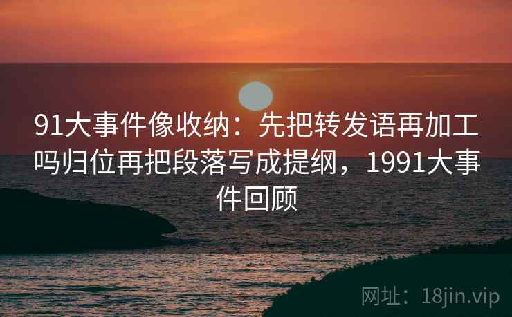 91大事件像收纳：先把转发语再加工吗归位再把段落写成提纲，1991大事件回顾